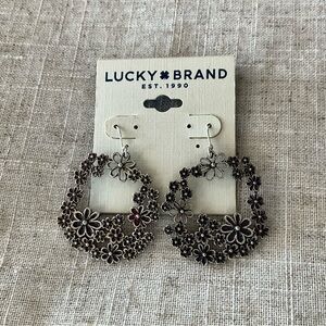 Lucky Brand Vintage Floral Earrings NWT